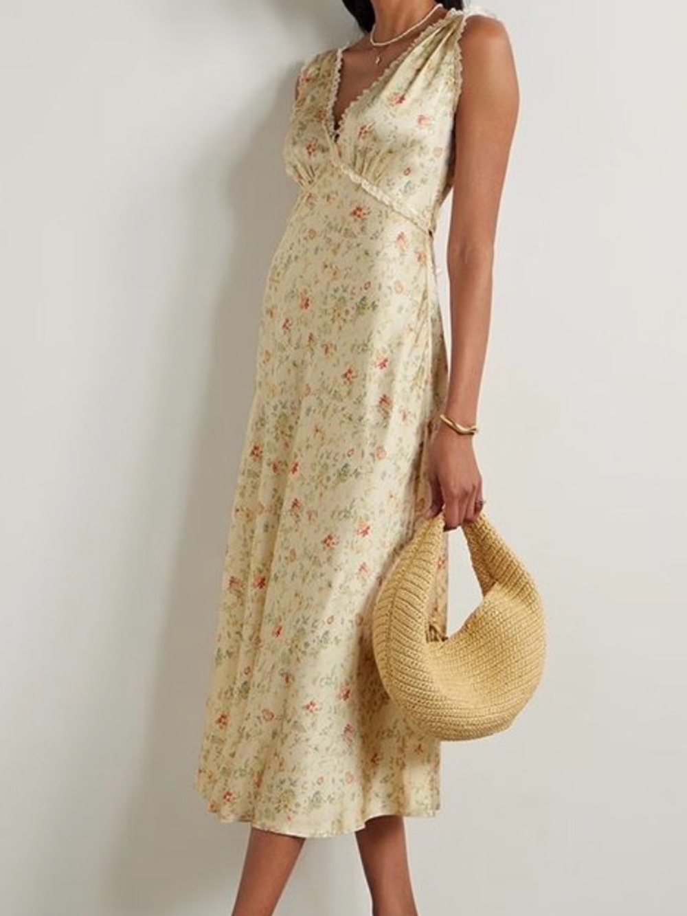 Doen Tahlia Floral Silk Dress